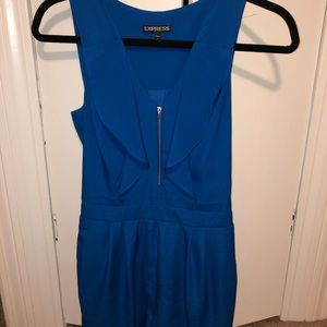 Blue Express ruffled romper